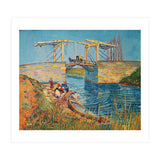 Drawbridge at Arles with a group of washerwomen (pont de Langlois, Arles, France). (Print Only) thumbnail