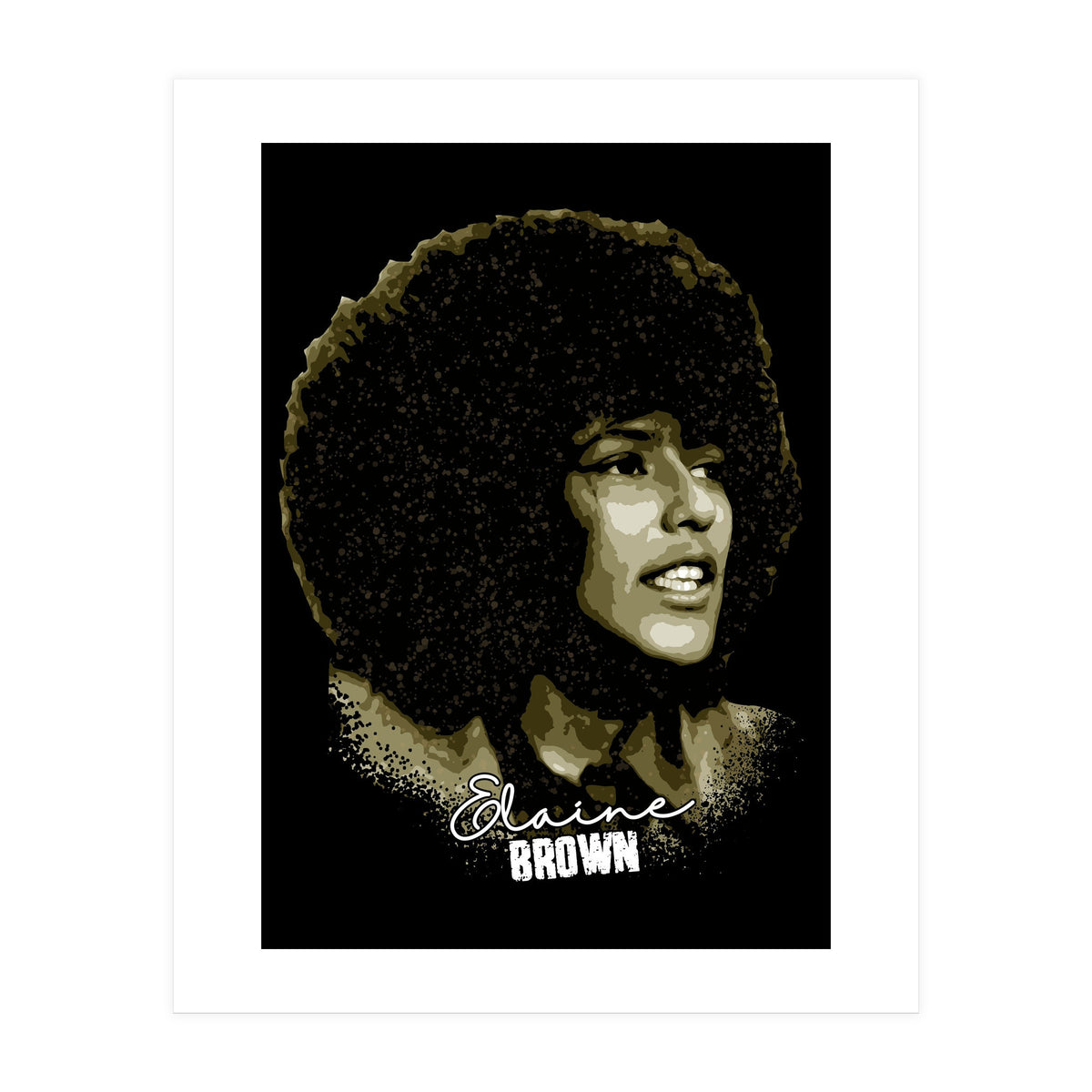 Vintage Elaine Brown American Prison Activist (Print Only)