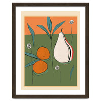 Abstract Pear And Orange Art