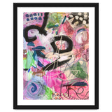 Crazy Town Multimedia Abstract Art Print Large Wall Art Poster Viddy Pop Mood Room thumbnail