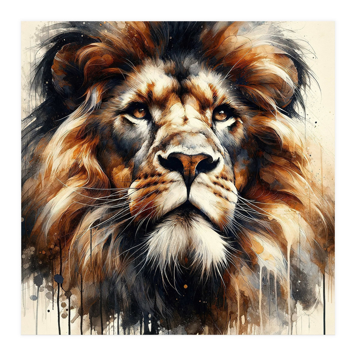 Powerful Lion (Print Only)