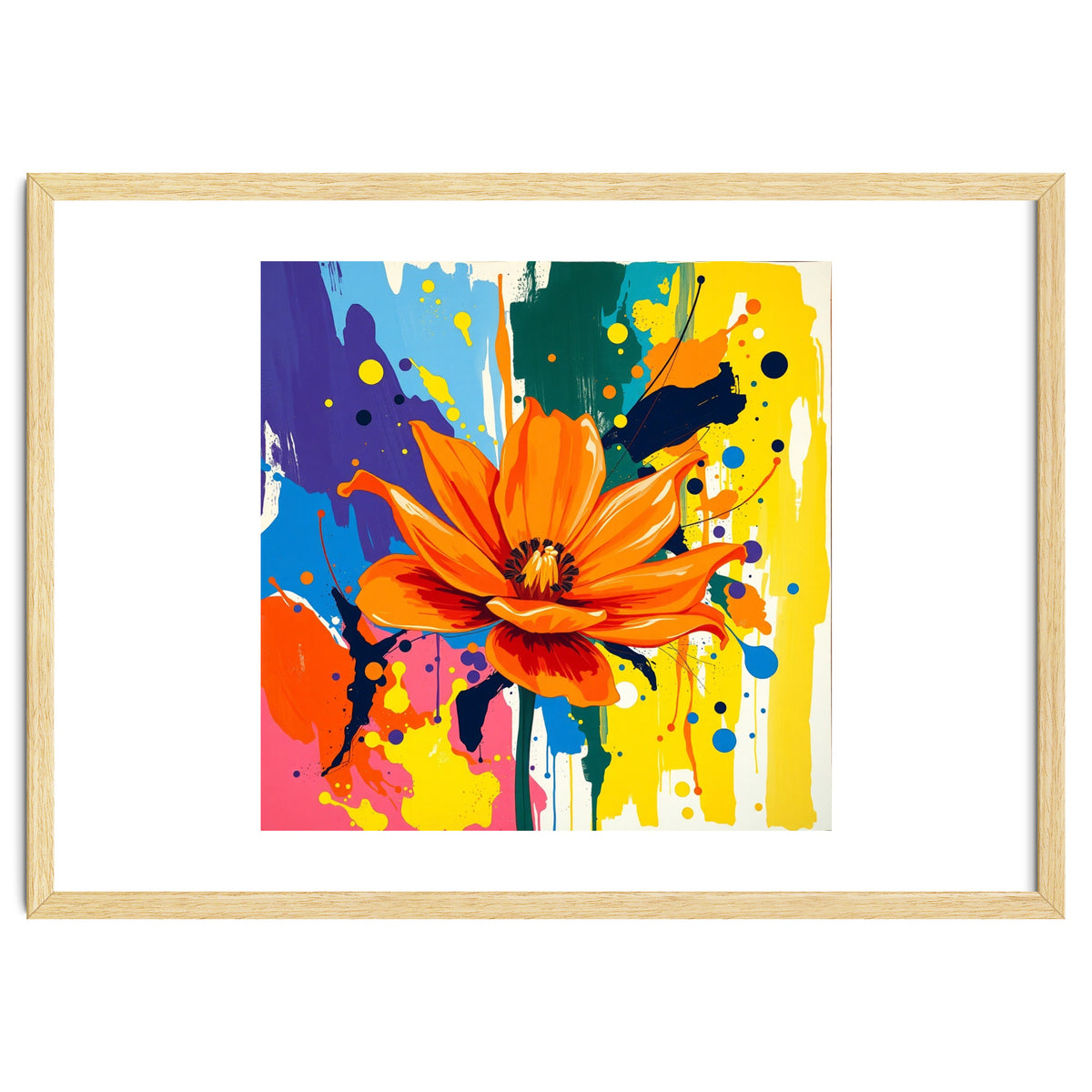 Modern Vibrant Flower