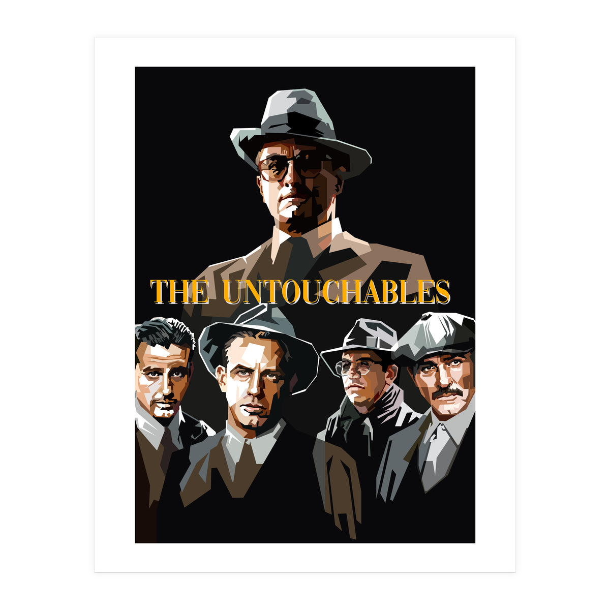 The Untouchables Movies Retro Illustration Trending Now (Print Only)