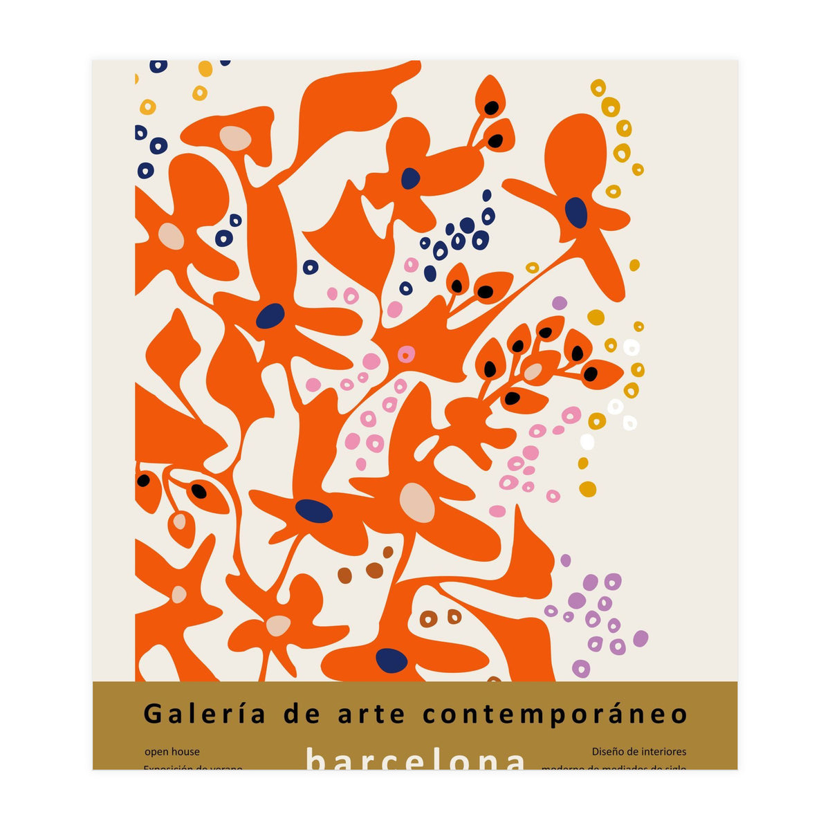 Contemporary art gallery Barcelona design and interior (Print Only)