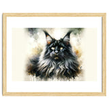 Majestic Long Haired Cat Portrait thumbnail