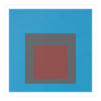 JOSEF ALBERS - HOMAGE TO THE SQUARE, BLUE, DARK RED  (Print Only)