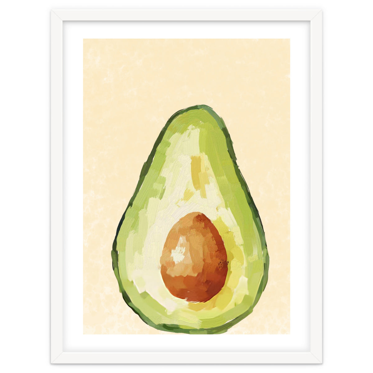 Avocado Half, Fresh Food Kitchen Art