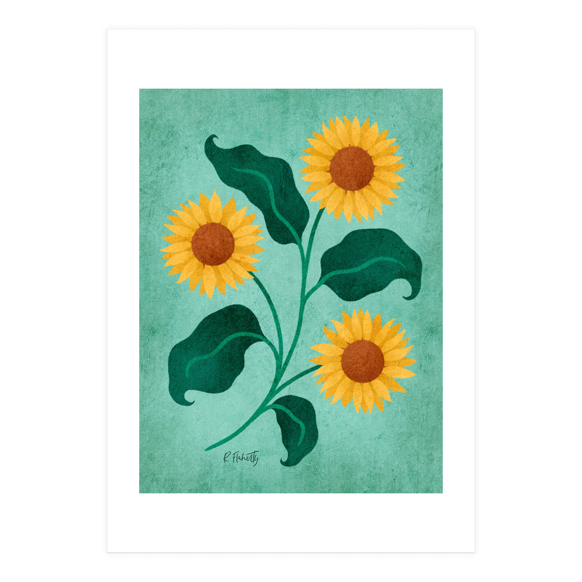 Golden Sunflower (Print Only)