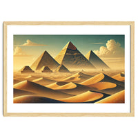 Vintage Egypt, Pyramids Of Giza Poster