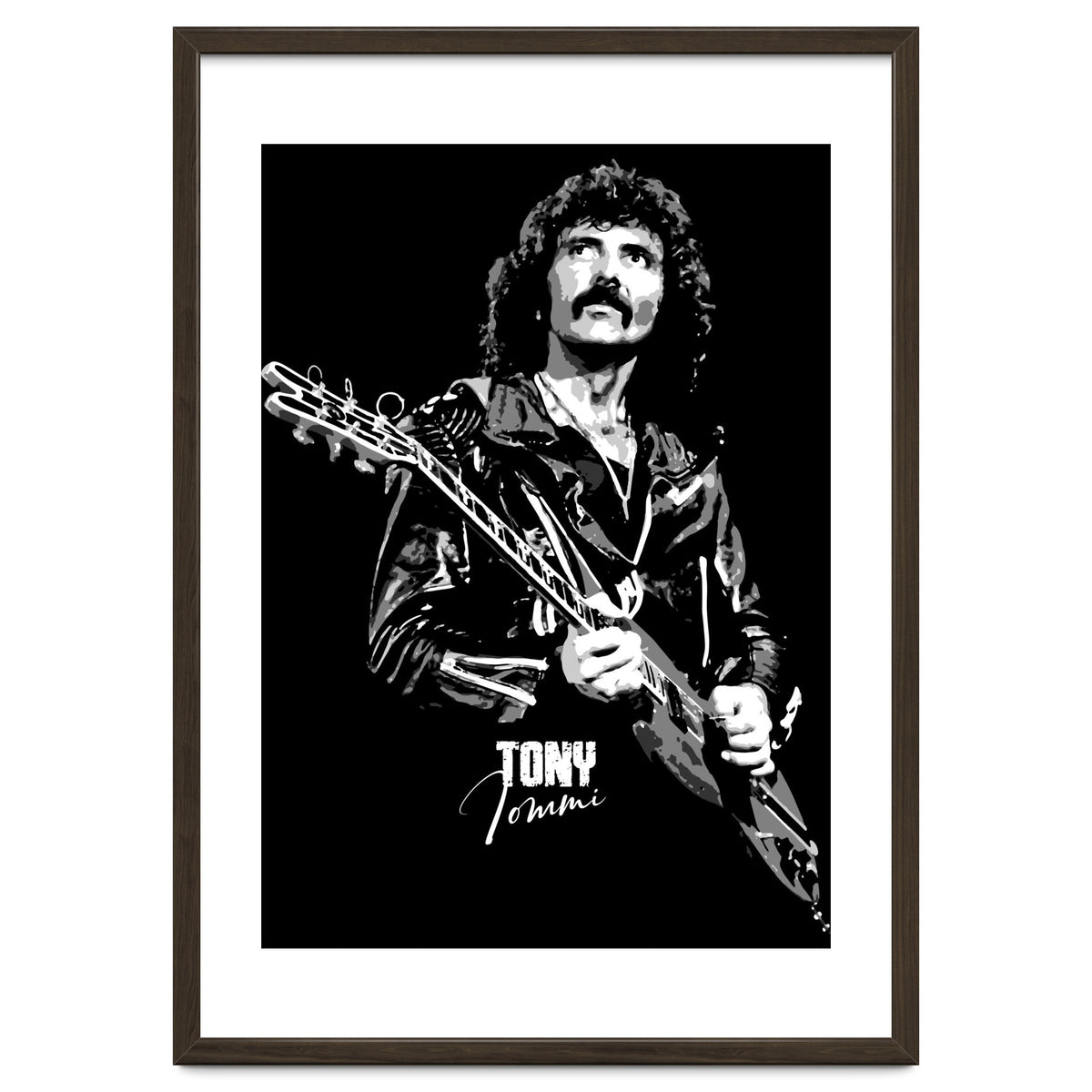 Tony Iommi American Musician Legend In Grayscale
