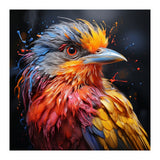 Vibrant Bird With Colorful Splatter Paint  (Print Only) thumbnail