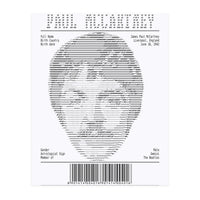 Receipt Art Paul Mc Cartney (Print Only)