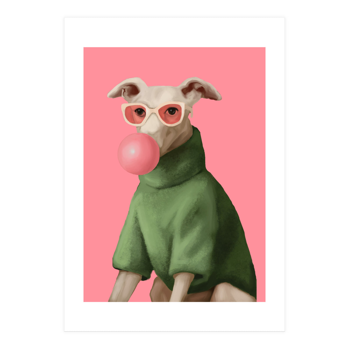 Bubblegum Pup (Print Only)
