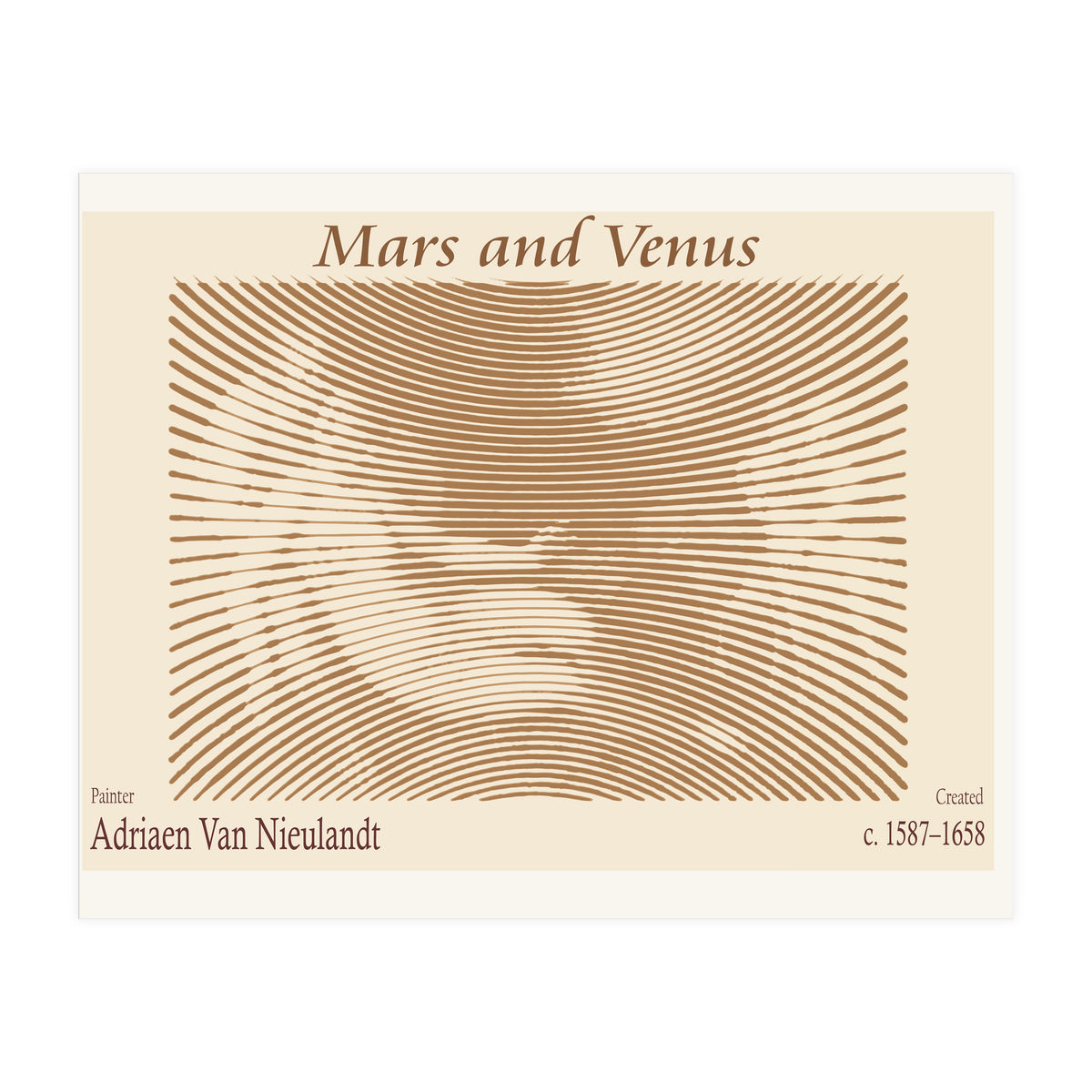 Mars And Venus – Adriaen Van Nieulandt (dutch 1587–1658) (Print Only)