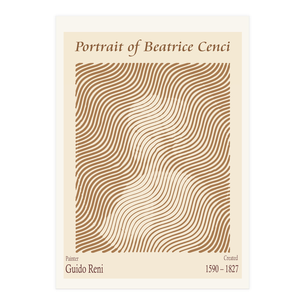 Portrait Of Beatrice Cenci (1590 – 1827) – Guido Reni (italian, 1575 1642) (Print Only)