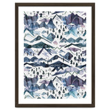 Watercolor Landscape Blue Mountains thumbnail