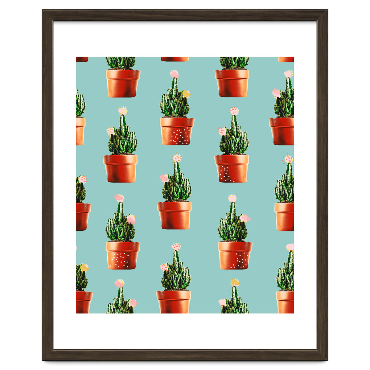 Cactus in Copper Pots #society6 #decor #buyart