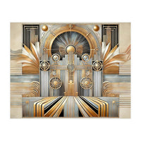 Art Deco Gold Architecture (Print Only)