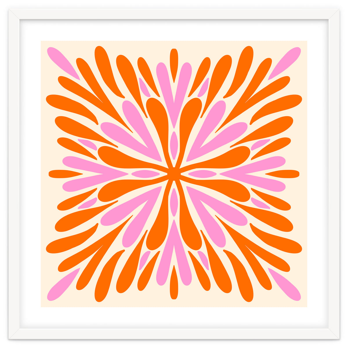 Symmetry Petals - pink and orange