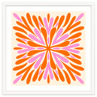 Symmetry Petals - pink and orange