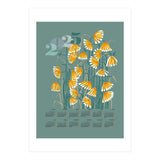 calendar 2025  linocut meadow green (Print Only) thumbnail