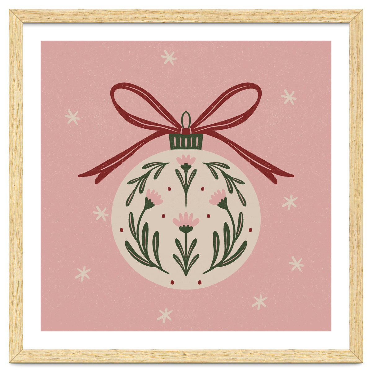 Christmas Flower Globe