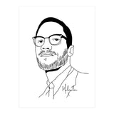 Malcolm X Illustration (Print Only) thumbnail