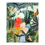 The Distracted Reader | Mindfulness Solo Travel | Bohemian Jungle Botanical Mood | Nature Book Lady (Print Only) thumbnail