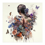 Watercolor Butterfly Bouquet (Print Only) thumbnail