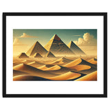 Vintage Egypt, Pyramids Of Giza Poster thumbnail