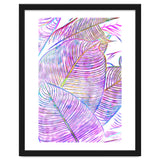 Pink Banana Leaves | Tropical Botanical Jungle | Ultraviolet Purple Nature Plants | Eclectic Forest thumbnail