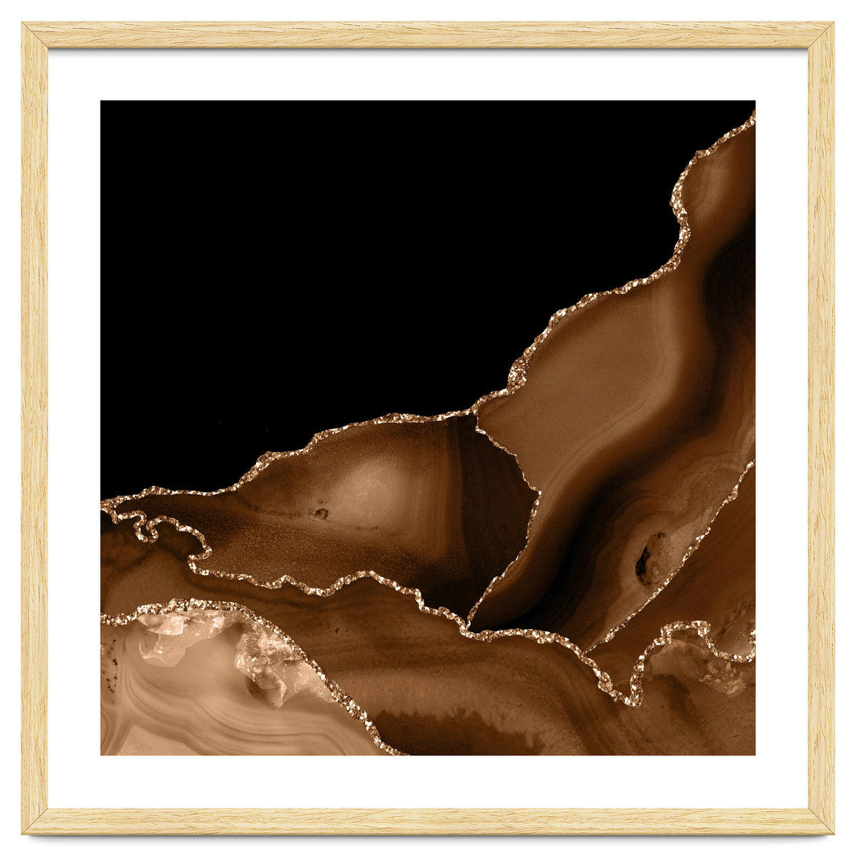 Brown & Gold Agate Texture 03