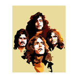 Retro Led Zeppelin Rock Blues Music (Print Only) thumbnail
