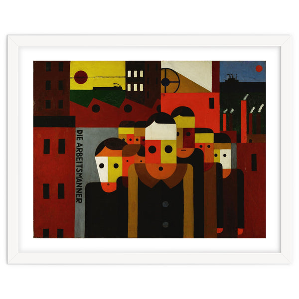 Die Arbeitsmaenner - The Workmen. Oil on canvas.