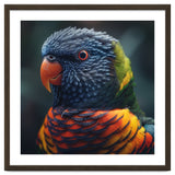 Rainbow Lorikeet Parrot Close Up Portrait thumbnail