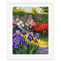 Sun-Drenched Secret Garden Oil Painting