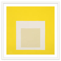 JOSEF ALBERS - HOMAGE TO THE SQUARE YELLOW WHITE