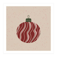 Christmas Globe with swirls (Print Only)
