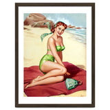 Smiling Pinup Sexy Girl On The Beach thumbnail