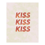 Kiss Kiss Kiss Love Typography (Print Only) thumbnail