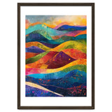 Vibrant Abstract Patchwork Landscape Art thumbnail