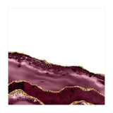 Burgundy & Gold Agate Texture 24  (Print Only) thumbnail