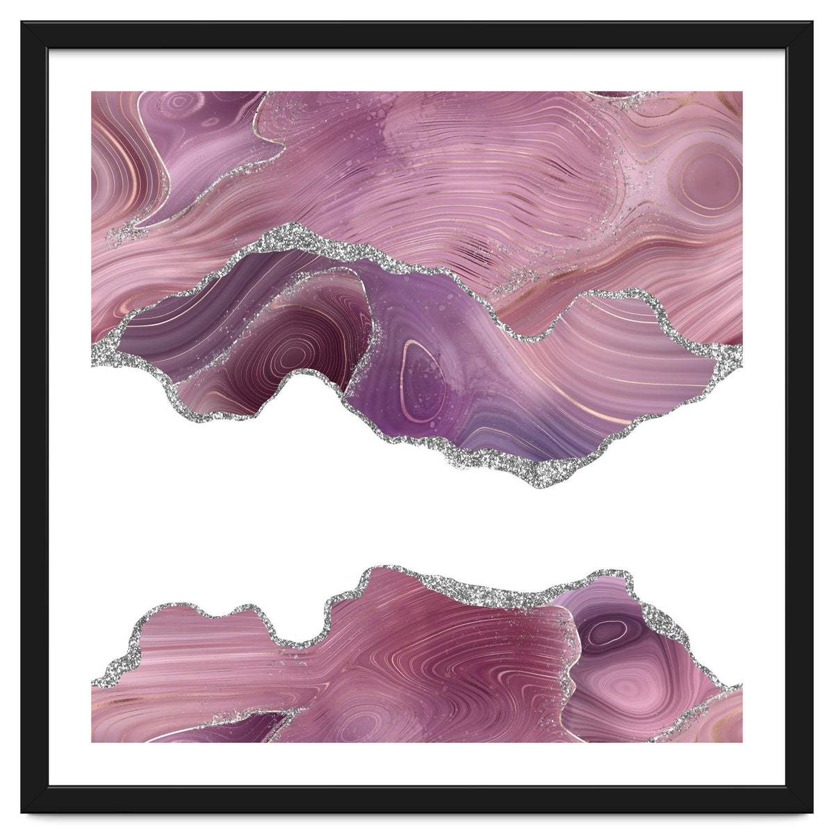 Mauve & Silver Agate Texture 07