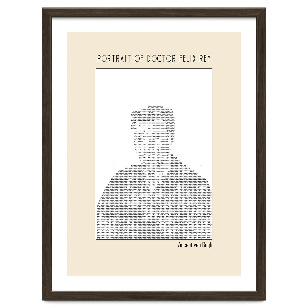 Portrait Of Doctor Felix Rey (ascii Art)