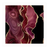 Burgundy & Gold Glitter Agate Texture 01  (Print Only) thumbnail