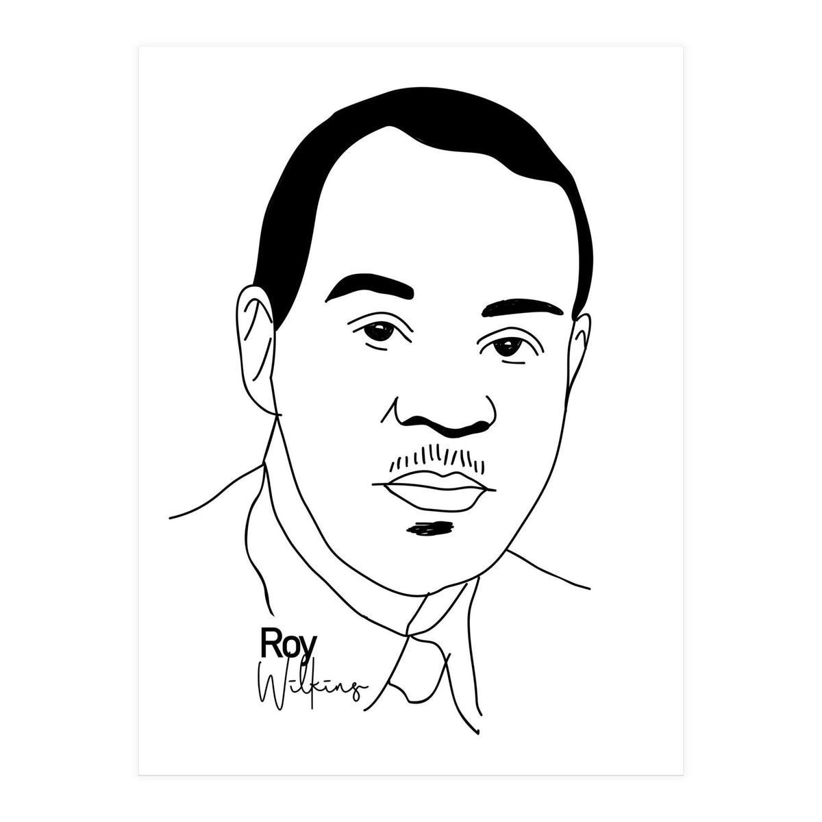 Roy Wilkins American Civil Rights Leader (Print Only)