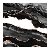 Black & Rose Gold Agate Texture 06  (Print Only) thumbnail