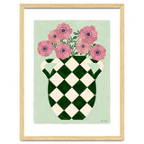 Checkered vase with anemones thumbnail