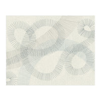 calming essentials Curved Lines blue (Print Only)