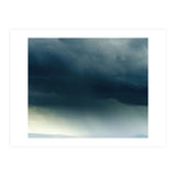 Storm Rain Clouds Watercolor Painting Blue Minimal Dark Sky Graphic (Print Only) thumbnail